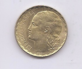 SEGUNDA REPÚBLICA DEL AÑO 1937 DE 1 PESETA